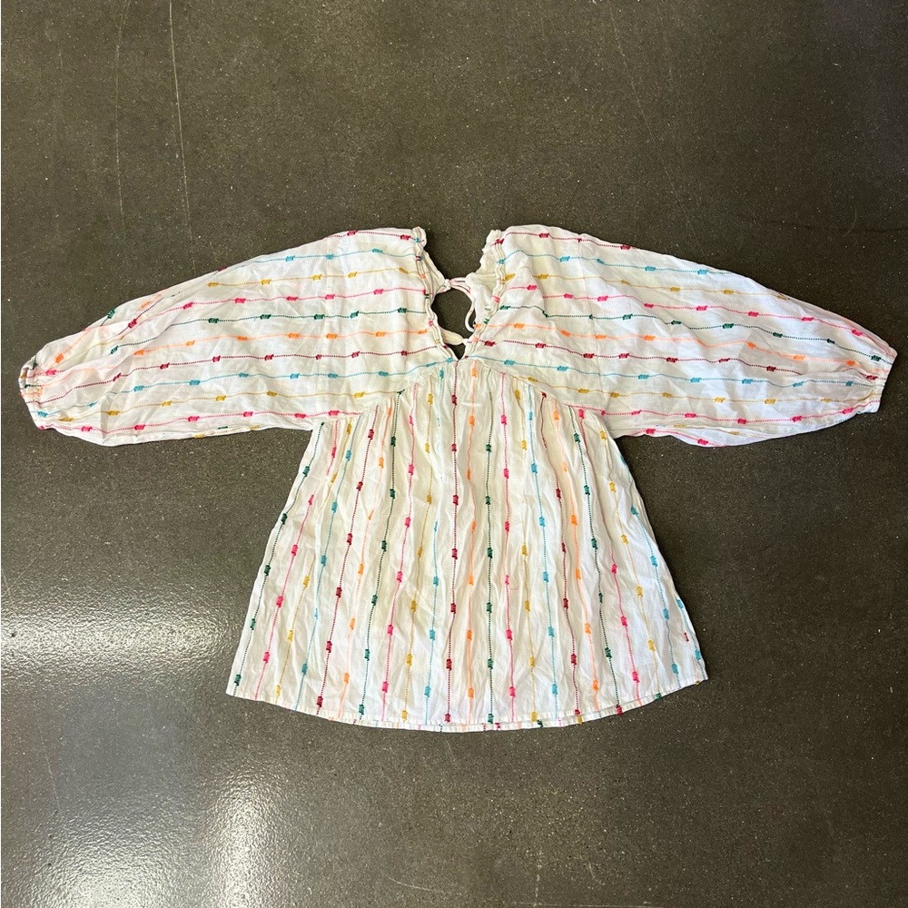 Zara Multi Colored Dotted Mesh Mini Dress XS - Picture 10 of 15